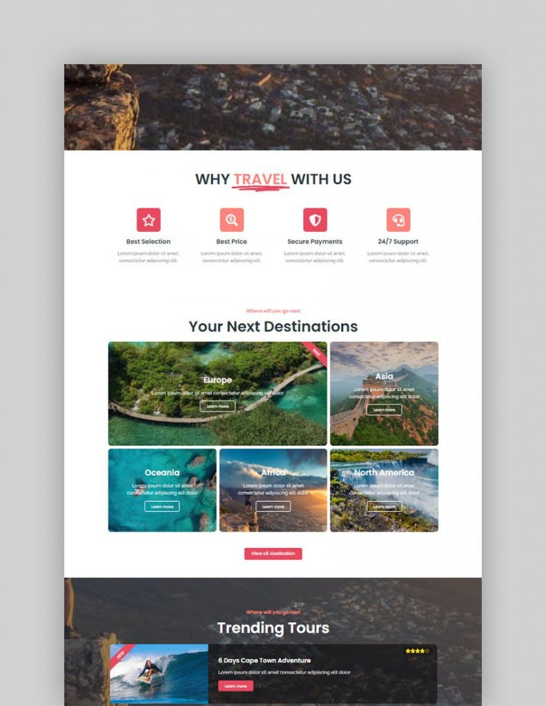 wp-elementor-landing-pages-travex